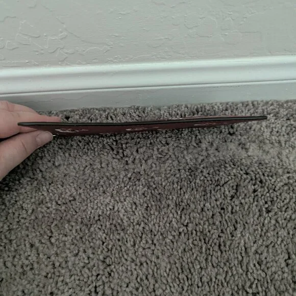 Coach Slim Zip Pouch in Red and White Roses Floral - Picture 3 of 6